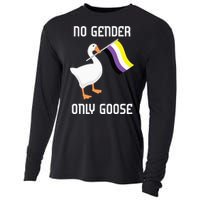 Goose No Gender Pride Flag Lgbtq Gay Cooling Performance Long Sleeve Crew