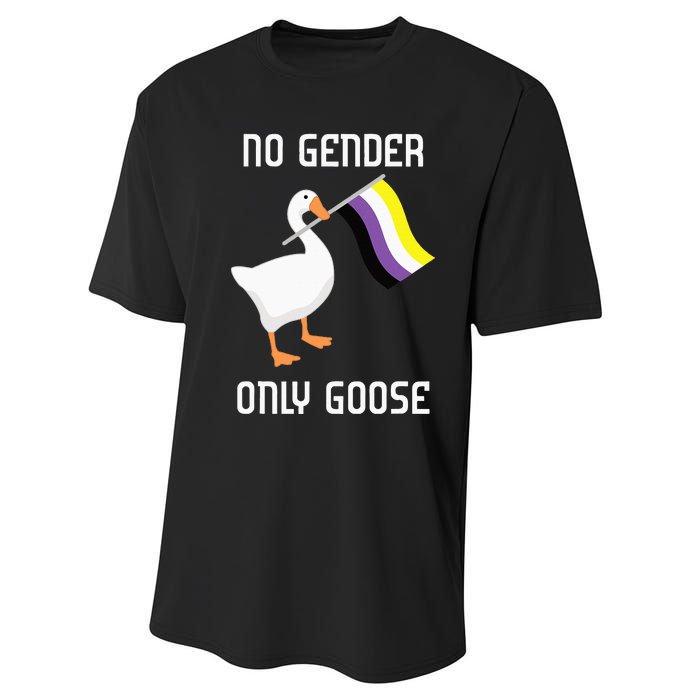 Goose No Gender Pride Flag Lgbtq Gay Performance Sprint T-Shirt