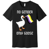 Goose No Gender Pride Flag Lgbtq Gay Premium T-Shirt