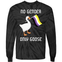 Goose No Gender Pride Flag Lgbtq Gay Tie-Dye Long Sleeve Shirt