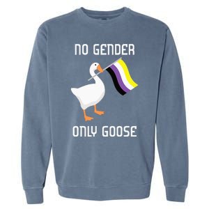 Goose No Gender Pride Flag Lgbtq Gay Garment-Dyed Sweatshirt