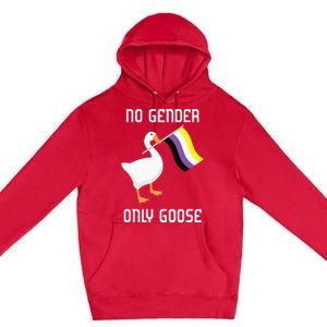 Goose No Gender Pride Flag Lgbtq Gay Premium Pullover Hoodie