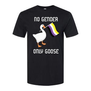 Goose No Gender Pride Flag Lgbtq Gay Softstyle CVC T-Shirt