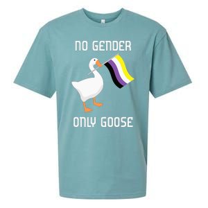 Goose No Gender Pride Flag Lgbtq Gay Sueded Cloud Jersey T-Shirt