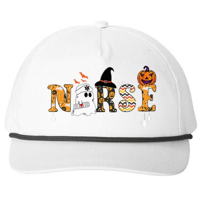 Ghost Nurses Halloween Crew Funny Costume Snapback Five-Panel Rope Hat