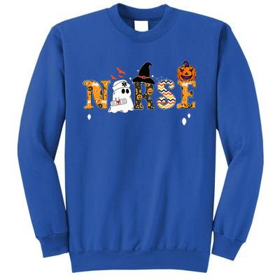 Ghost Nurses Halloween Crew Funny Costume Sweatshirt