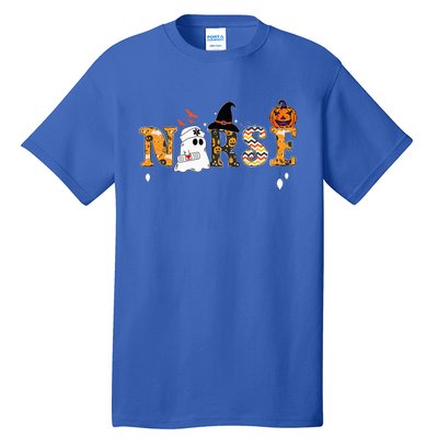 Ghost Nurses Halloween Crew Funny Costume Tall T-Shirt