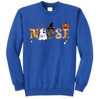 Ghost Nurses Halloween Crew Funny Costume Tall Sweatshirt