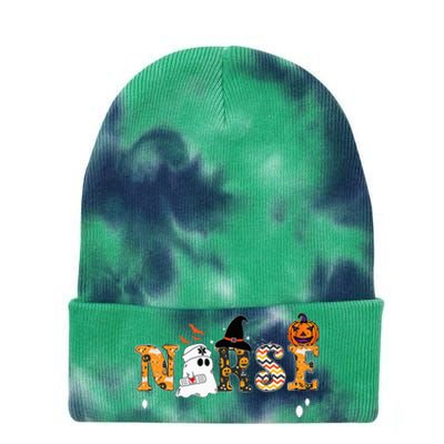 Ghost Nurses Halloween Crew Funny Costume Tie Dye 12in Knit Beanie