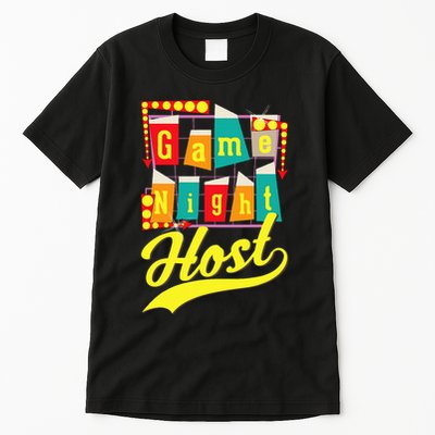 Game Night Host Family Board Game Trivia Night Tall T-Shirt
