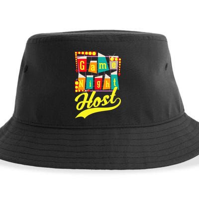 Game Night Host Family Board Game Trivia Night Sustainable Bucket Hat