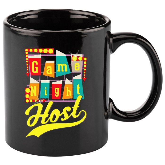 Game Night Host Family Board Game Trivia Night 11oz C Handle Ceramic Mug