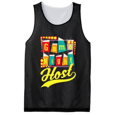 Game Night Host Family Board Game Trivia Night Mesh Reversible Basketball Jersey Tank