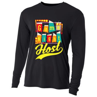 Game Night Host Family Board Game Trivia Night Cooling Performance Long Sleeve Crew