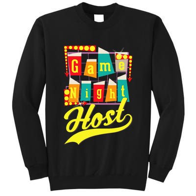 Game Night Host Family Board Game Trivia Night Tall Sweatshirt