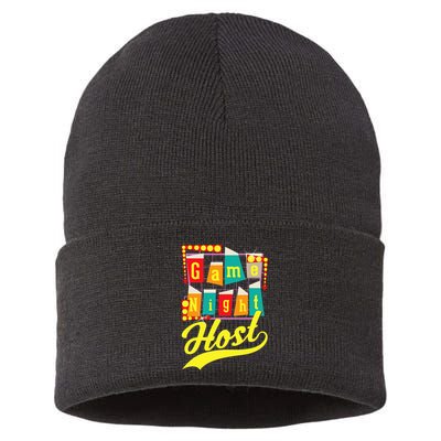 Game Night Host Family Board Game Trivia Night Sustainable Knit Beanie