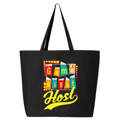 Game Night Host Family Board Game Trivia Night 25L Jumbo Tote