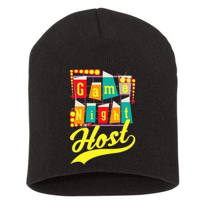 Game Night Host Family Board Game Trivia Night Short Acrylic Beanie