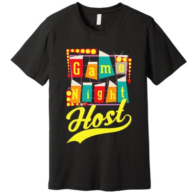 Game Night Host Family Board Game Trivia Night Premium T-Shirt