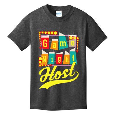Game Night Host Family Board Game Trivia Night Kids T-Shirt