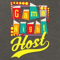 Game Night Host Family Board Game Trivia Night Cotton Canvas Backpack