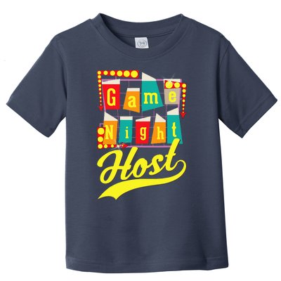 Game Night Host Family Board Game Trivia Night Toddler T-Shirt