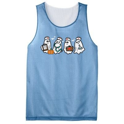 Ghost Nurses Halloween Crew Funny Costume Mesh Reversible Basketball Jersey Tank