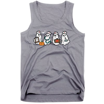 Ghost Nurses Halloween Crew Funny Costume Tank Top