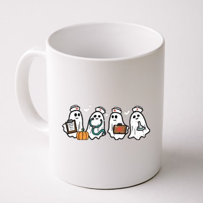 Ghost Nurses Halloween Crew Funny Costume Scrub Coffee Mug