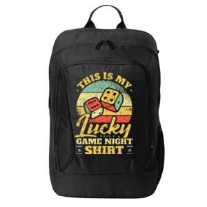 Game Night Host I Lucky Board Game Night City Backpack