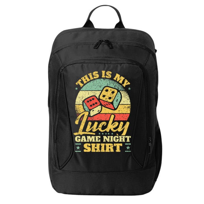 Game Night Host I Lucky Board Game Night City Backpack