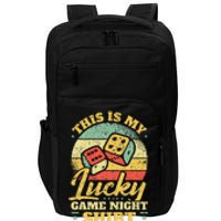 Game Night Host I Lucky Board Game Night Impact Tech Backpack