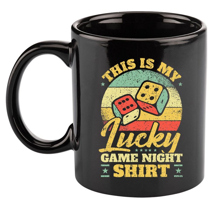 Game Night Host I Lucky Board Game Night 11oz C Handle Ceramic Mug
