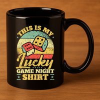 Game Night Host I Lucky Board Game Night 11oz C Handle Ceramic Mug