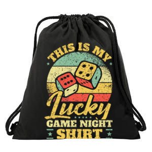 Game Night Host I Lucky Board Game Night Drawstring Bag