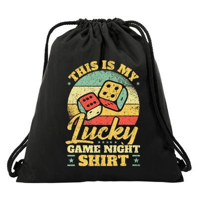 Game Night Host I Lucky Board Game Night Drawstring Bag