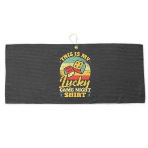 Game Night Host I Lucky Board Game Night Large Microfiber Waffle Golf Towel