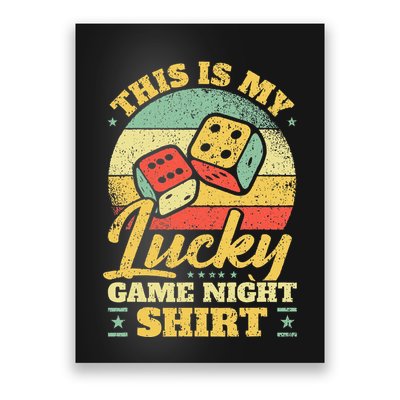 Game Night Host I Lucky Board Game Night Poster