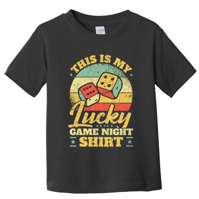 Game Night Host I Lucky Board Game Night Toddler T-Shirt