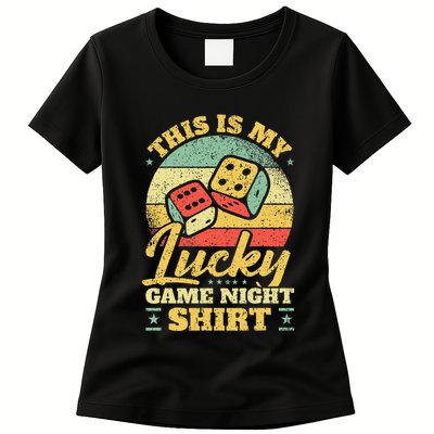 Game Night Host I Lucky Board Game Night Womens T-Shirt