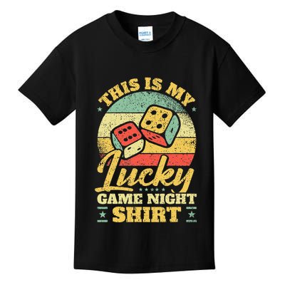 Game Night Host I Lucky Board Game Night Kids T-Shirt