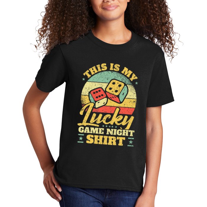 Game Night Host I Lucky Board Game Night Kids T-Shirt