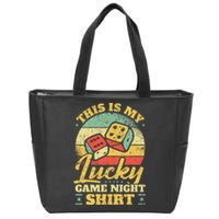 Game Night Host I Lucky Board Game Night Zip Tote Bag