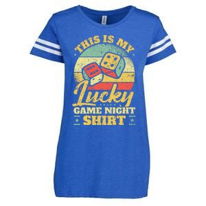 Game Night Host I Lucky Board Game Night Enza Ladies Jersey Football T-Shirt