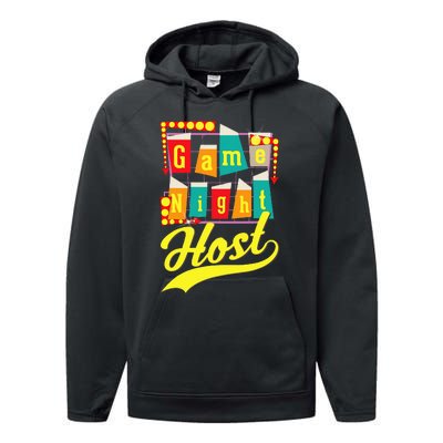 Game Night Host Family Board Game Trivia Night Performance Fleece Hoodie