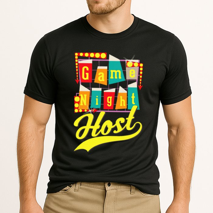Game Night Host Family Board Game Trivia Night Cooling Performance Crew T-Shirt