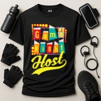 Game Night Host Family Board Game Trivia Night Cooling Performance Crew T-Shirt