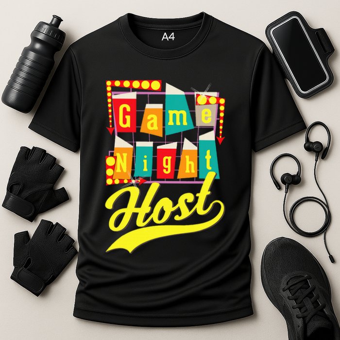 Game Night Host Family Board Game Trivia Night Cooling Performance Crew T-Shirt