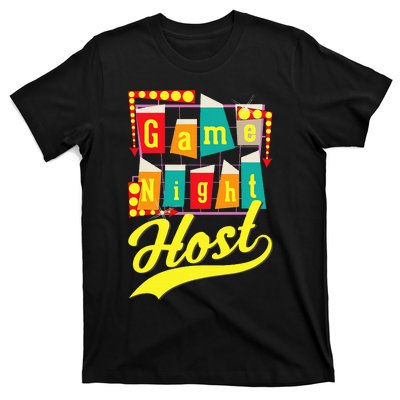 Game Night Host Family Board Game Trivia Night T-Shirt