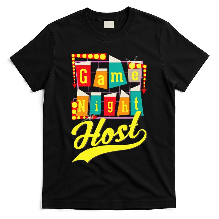 Game Night Host Family Board Game Trivia Night T-Shirt